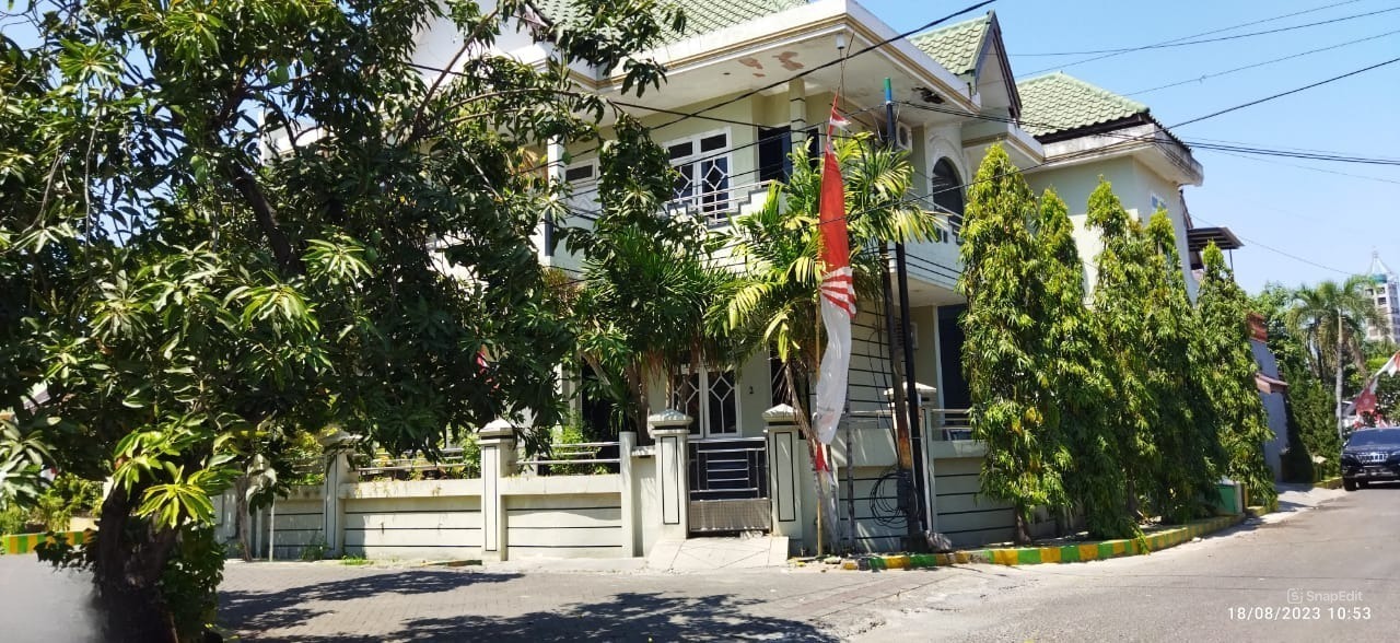 Jual Murah Lelang Rumah Mewah 2 Lantai Lokasi Strategis Rungkut Barata Surabaya Timur - Image 1