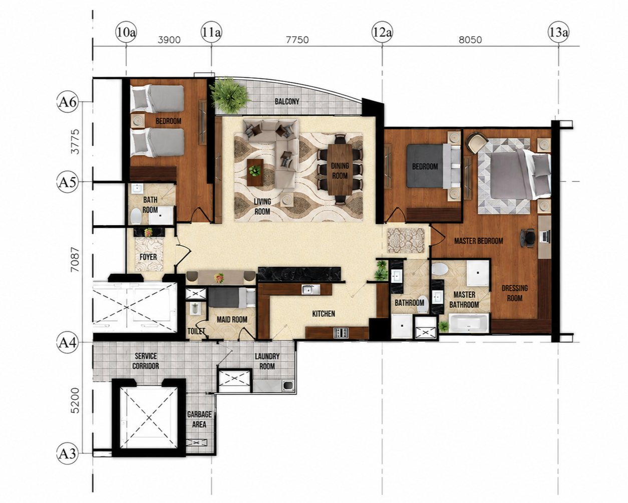 Bare Unit Standar Tower D - Gambar 1