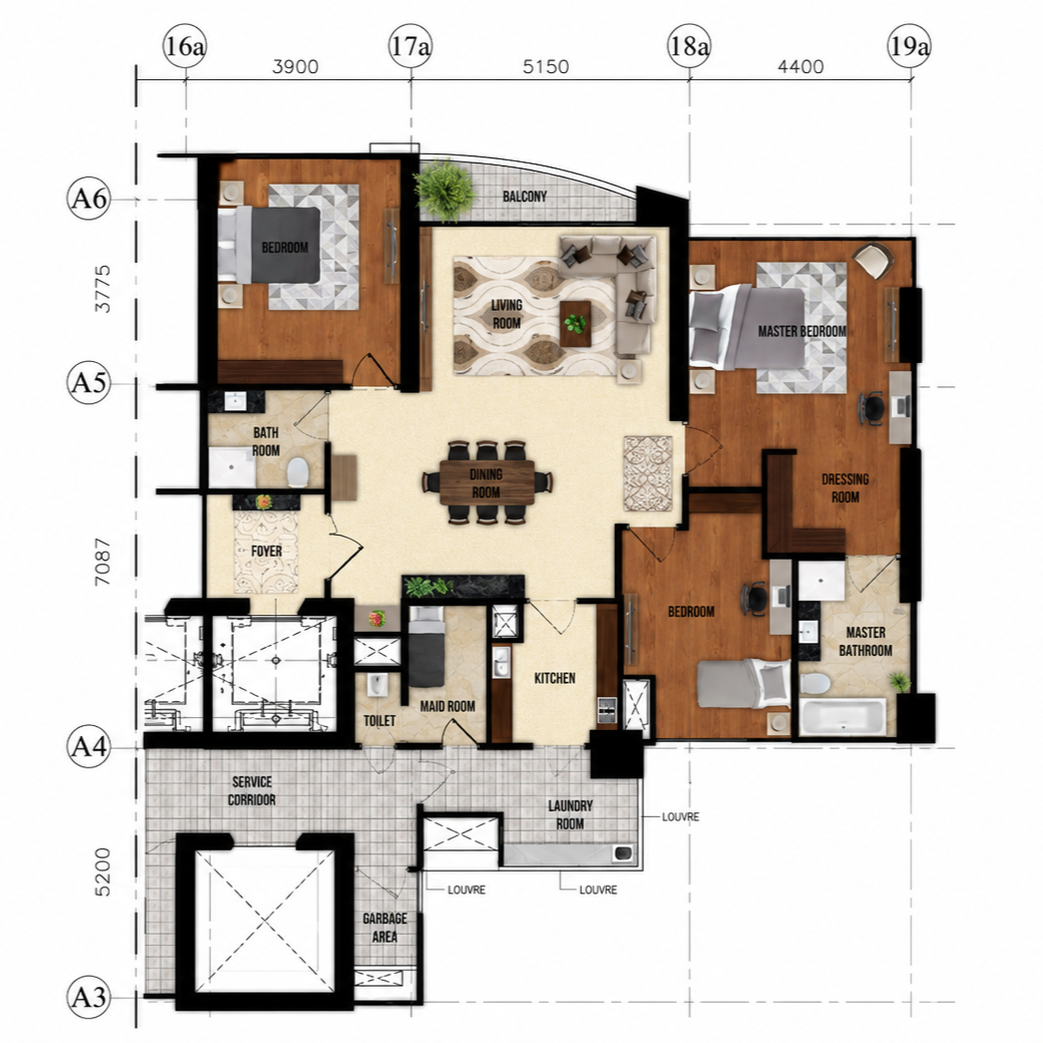 Bare Unit Standar Tower F - Gambar 1