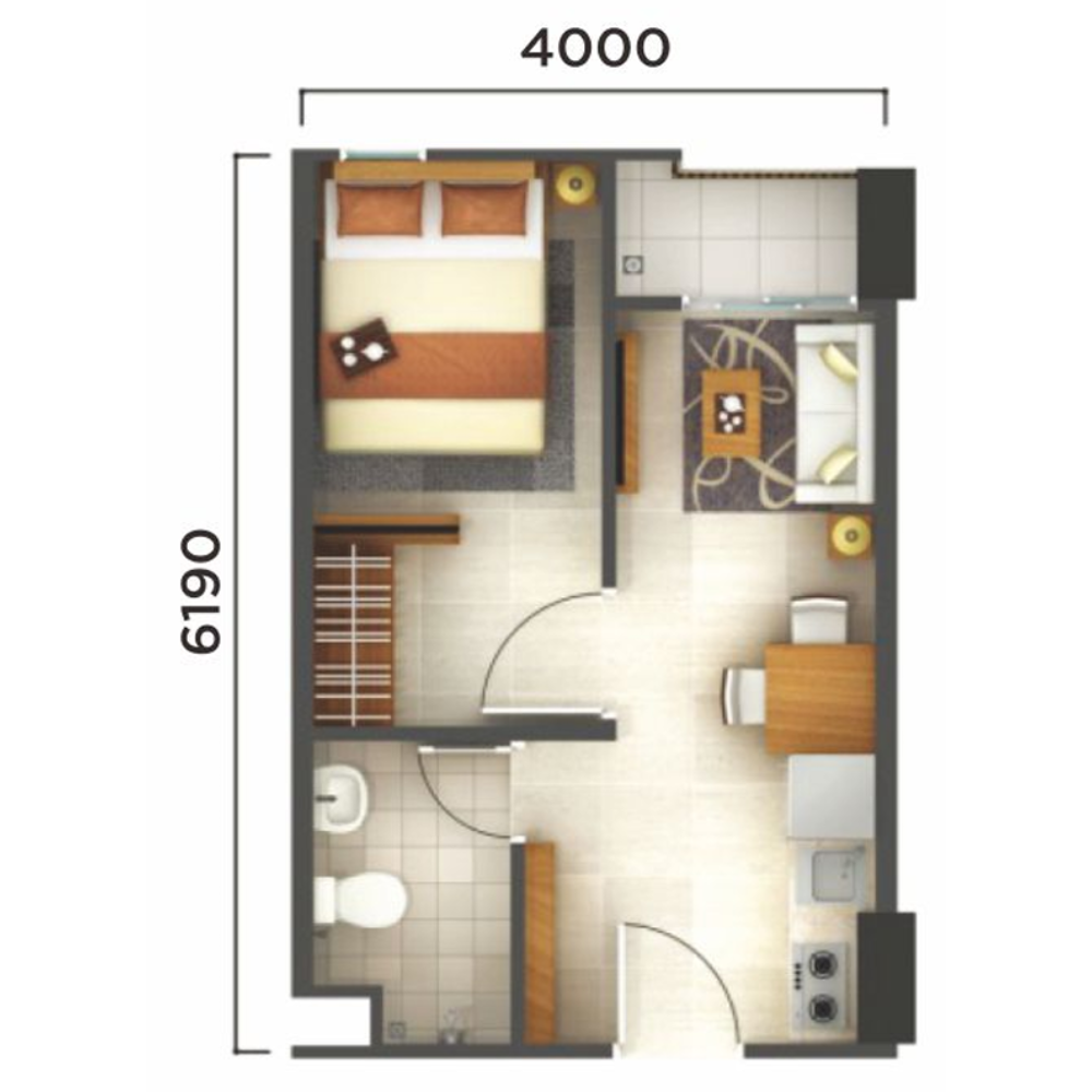 1 BEDROOM - Gambar 1